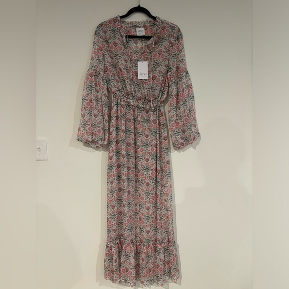 Misa Los Angeles Amata Dress In Somerset Stencil Size XS NWT - Picture 3 of 8